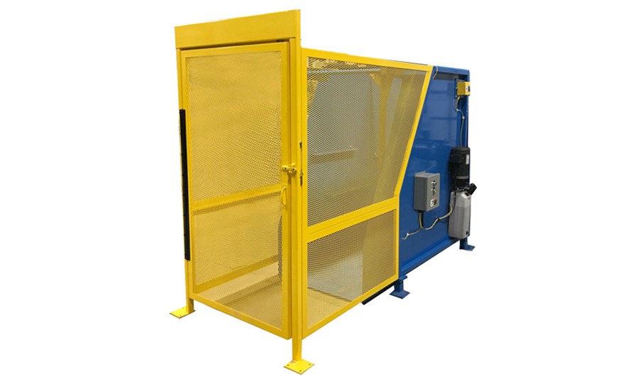 Hydraulic Box Dumper with Safety Cage