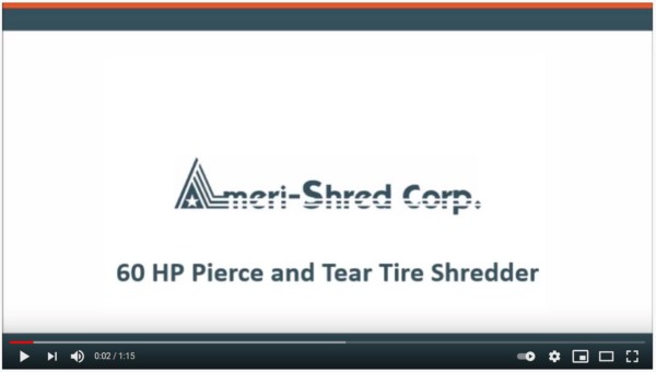 60 HP Pierce & Tear Tire Shredder