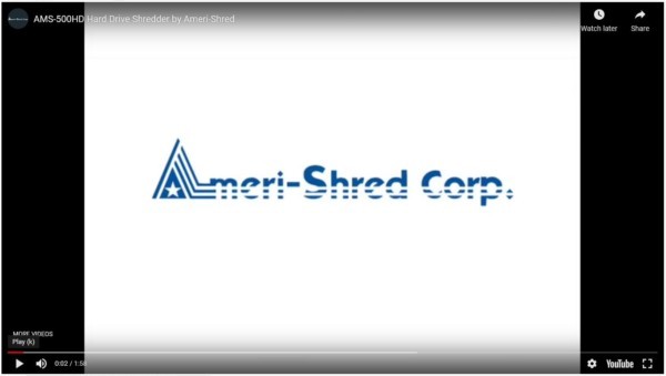 AMS-500HD Hard Drive Shredder by Ameri-Shred