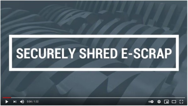 Ameri-Shred Corp demonstrates secure destruction of hard drives and other e-scrap waste