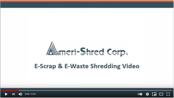 E Scrap & E Waste Shredding Video