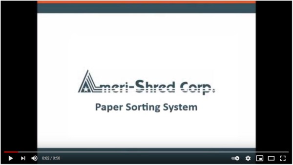 Paper Sorting System Video from Ameri-Shred