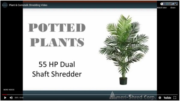 Plant & Cornstalk Shredding Video
